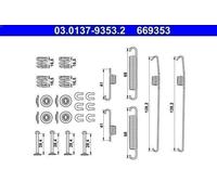 Juego de accesorios, zapatas de freno ATE 03.0137-9353.2 para JUSTY IV 1 2007-