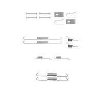 Juego De Accesorios Zapatas De Freno Hella 8DZ 355 200-931 para Eje Trasero
