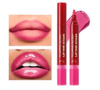 Juego De Aceite Y Delineador De Labios,Combinación De Aceites Labiales Hidratantes Y Lápices Delineadores | Cosméticos de Maquillaje Hidratante para Mujeres y Chicas