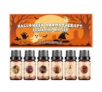 Juego de aceites esenciales de especias, juego de aceites aromáticos para difusores de aceite, hogar, aceites perfumados, 6 x 10 ml, aceites aromáticos para difusor para el hogar, velas, fabricación
