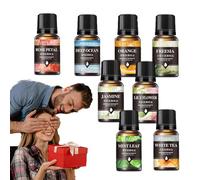 Juego de aceites esenciales | Mezclas Orgánicas Para Difusores Pure - Set de regalo de aceites de aromaterapia, aceites esenciales de difusor de aceite de 8 piezas para el cuidado del hogar, fabricaci