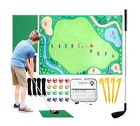 Juego de acercamiento al golf,Entrenador de oscilación portátil plegable y antideslizante para exteriores | Alfombra de entrenamiento de golpe para la práctica | para jardín, patio, terraza, césped