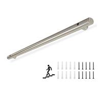 Juego de acero inoxidable con soporte de pared, agarre de seguridad para interiores y exteriores, barandilla antideslizante de 360 cm y soporte de escalera seguro