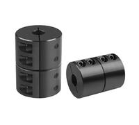 Juego de acopladores de acoplamiento de mandíbula en L, acoplamientos de acero, conector de alto par, abrazadera de hendidura servo,diámetro exterior 82 mm, largo 68 mm(38MM)