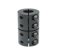 Juego de acopladores de acoplamiento de mandíbula en L, acoplamientos de acero, conector de alto par,abrazadera de hendidura servo, diámetro 50 mm, longitud 55 mm(19MM)