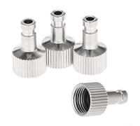 Juego de acopladores de desconexión rápida para aerógrafo con accesorios adaptadores de 1/8 pulgadas, paquete de 5 conectores de liberación rápida macho y hembra para compatibilidad con manguera de