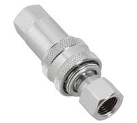 Juego de acopladores hidráulicos de conexión rápida M14 x 1,5 mm, rosca hembra, conector de bloqueo de bola de acero, accesorio de tubería de acero al carbono para herramientas de maquinaria