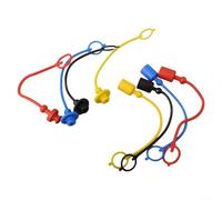 Juego de acopladores rápidos hidráulicos, 4 pares, tapa antipolvo macho y cubierta hembra para una protección confiable en equipos hidráulicos ISO7241 A (1/4)