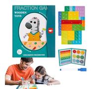 Juego de actividades de facción, placas de facción, recurso de aprendizaje para fracciones, matemáticas, manipulativo juego de matemáticas, contador magnético interactivo, coloridas herramientas de