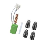 Juego de actualización de metal Hotend con unidad de cerámica de calentamiento rápido y boquillas de varios tamaños, boquilla de impresión de alta velocidad