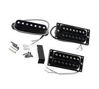 Juego de actualización Humbucker de cuerda negra con carcasa de metal reforzada e instalación simplificada para pastillas de guitarra Live Black