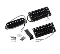 Juego de actualización Humbucker negro de 7 cuerdas con carcasa de metal reforzada e instalación simplificada para pastillas de guitarra Live Black