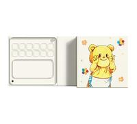 Juego de acuarela de viaje: práctica paleta de dibujos animados de 12 rejillas, kit de pintura de bolsillo, bandeja de pigmentos de colores brillantes, suministros de arte portátiles para viajes, escu