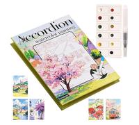 Juego de acuarela, suministros plegables para colorear para dibujar, juego de pintura de agua para niños, niñas, principiantes, artistas, adultos, manualidades, diario, hogar, aula