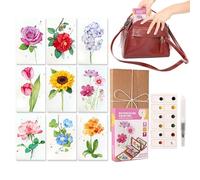 Juego de Acuarelas de Bolsillo | Libro de Acuarelas para | Kit de Práctica para Adultos,para Artistas Principiantes Adultos, Bocetos, Diario, Familia, Uso Doméstico y