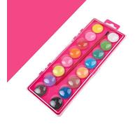 Juego de acuarelas, juego de colores para el juego de signos de dibujo educativo para niños juego de 16 colores, juego de acuarelas de viaje con pincel para aficionados aficionados y amantes del