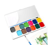 Juego de acuarelas para niños - Paleta de acuarela de dibujo | Pinturas lavables no tóxicas con pincel, 36 colores brillantes para artes y manualidades, kit de acuarela portátil para niños y proyectos