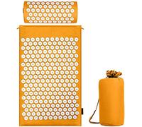 Juego de acupresión con cojín para una relajación y masaje, para aliviar el dolor de espalda, dolores de cabeza y cuello, estimula los puntos de energía en el cuerpo y estimula los puntos de energía