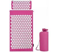 Juego de acupresión con cojín para una relajación y masaje, para aliviar el dolor de espalda, dolores de cabeza y cuello, estimula los puntos de energía en el cuerpo y estimula los puntos de energía