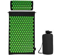 Juego de acupresión con cojín para una relajación y masaje, para aliviar el dolor de espalda, dolores de cabeza y cuello, estimula los puntos de energía en el cuerpo y estimula los puntos de energía