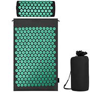 Juego de acupresión con cojín para una relajación y masaje, para aliviar el dolor de espalda, dolores de cabeza y cuello, estimula los puntos de energía en el cuerpo y estimula los puntos de energía
