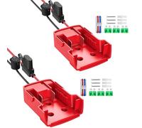 Juego De Adaptador Batería Profesional 18V Protecciones Fusibles 30 Amperios Diseño Impermeable Para Conectores Alimentación 18V Adaptador Herramienta