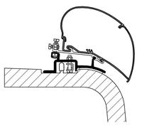 Juego de adaptador de toldo para ducato, jumper, boxer thule
