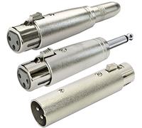 Juego de Adaptador Jack Microfono XLR Keepdrum F - M de XLRXLR de F - 6,3 mm hembra XLRF - Conector de 6,3 mm