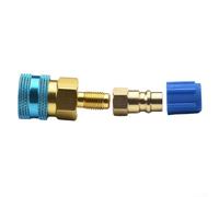 Juego de adaptadores de acoplador rápido para carga de A/C R1234YF, ideal para diagnósticos automotrices y trabajos de recuperación con fácil manejo