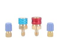 Juego de adaptadores de acopladores rápidos con acopladores rápidos de lado alto/bajo de agente de enfriamiento de carga adaptador de conector de manguera para acoplador rápido de lado alto/bajo