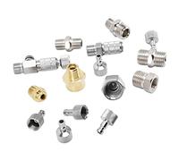 Juego de Adaptadores de Aerógrafo de 15 Piezas, Acoplador de Conexión Rápida de Acero Inoxidable para Aerógrafo Master, Pointzero, Iwata, Hansa, Sparmax, Grex, Compresor, Manguera