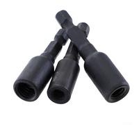 Juego de adaptadores de enchufe autorroscantes para tuercas de inserción o perno de suspensión, M6 M8 M10 para material Cr-Mo con vástago hexagonal de 1/4 pulgadas, herramienta de taladro eléctrico de