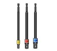Juego de adaptadores de enchufe de grado de impacto que convierte el taladro en HighSpeedSocket Driver 1/4 pulgadas, 3/8 pulgadas, 1/2 pulgadas. Adaptadores de enchufe de impacto