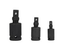 Juego de adaptadores de enchufe de junta universal de 3 piezas Adaptador de extensión de impacto de accionamiento duradero 1/2 1/4 3/8 para mecánicos entusiastas del bricolaje