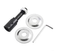 Juego de adaptadores de husillo compatible con amoladora de banco de motor de eje de 516 mm para moler y pulir, barra de extensión de taladro para rueda (12 mm)