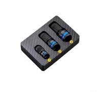 Juego de adaptadores de llave eléctrica, convertidor de enchufe de acero endurecido de alto par para 1/4, 3/8, 1/2 pulgadas, diseño telescópico de cambio rápido para tareas profesionales y de