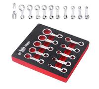 Juego de adaptadores de par de torsión de 12 puntos, juego de extensión de par de 3/8 pulgadas para extensión de llave dinamométrica de difícil acceso