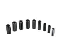Juego de adaptadores de pinza para fresadora | Convertidor de bujes divididos de 9 piezas | Adaptadores de mandril precisos para fresadoras/máquinas de grabado de madera |