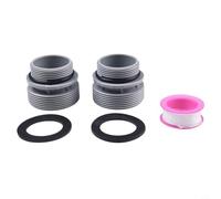 Juego de adaptadores de puerto de filtro de piscina de 40 mm a 1 1/2 pulgadas diseñado para mangueras de piscina Intex y sobre el suelo y conectores de PVC (paquete de 2)