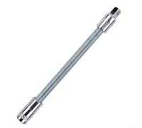 Juego de adaptadores de varilla de extensión flexible de 1/10.2 cm 3/20.3 cm 1/5.1 cm con llave de trinquete - Acero cromado 45# para espacios reducidos, ángulos incómodos y uso industrial (1/4)