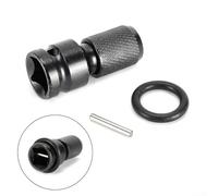 Juego de adaptadores de vástago hexagonal de 1/2 pulgada a 1/4 pulgadas adecuado para destornillador de brocas y uso de llave eléctrica o de aire