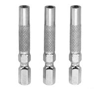 Juego de adaptadores de zócalo, vástago hexagonal de 1/4 a soporte de 4 mm para taladro eléctrico, adaptador de punta de destornillador de acero a prueba de óxido