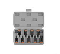 Juego de adaptadores hexagonales de 1/2 pulgada con 8 o 9 piezas para destornillador de impacto, tamaños H4 a H17, múltiples longitudes de 55 mm y 100 mm, acero al cromo vanadio (9 piezas de 55 mm)