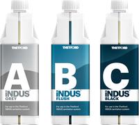 Juego de aditivos sanitarios thetford de 3 piezas con módulo de dosificación totalmente automática indus grey / flush/ black 3 x 1 litro