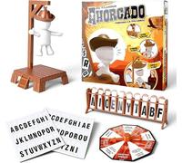 Juego de Adivinanzas con Ahorcado Magnético y Misterios, Divertido Juego de Mesa Ahorcado con Cowboy Magnético, Juegos de Viaje Que Brillan en la Oscuridad para Niños, Adultos, Familia y Amigos (A)