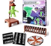 Juego de Adivinanzas con Ahorcado Magnético y Misterios, Divertido Juego de Mesa Ahorcado con Cowboy Magnético, Juegos de Viaje Que Brillan en la Oscuridad para Niños, Adultos, Familia y Amigos (B)
