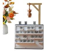 Juego de adivinanzas de palabras, diseño de libro de mesa de entretenimiento, divertido desafío de ortografía de vocabulario, tamaño de viaje portátil para adultos, mujeres, hombres, vacaciones