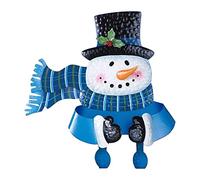 Juego de adornos de dinosaurio, Papá Noel, muñeco de nieve, valla, mirador, decoración de Navidad, festividad al aire libre, para la ocasión, estatuas y esculturas de tamaño real (azul cielo, talla