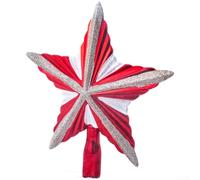 Juego de adornos de estrella para árbol de Navidad con bolas pintadas surtidas, conos de pino y ciervo, diseñados para decoración de árbol con plástico y artesanía texturizada detallada (A)