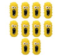 Juego de adornos de pepinillos gritando | Modelo Pepino Pequeño 10uds | Divertida decoración de escritorio de pepinillo de apoyo emocional para el hogar, la oficina, regalo de broma